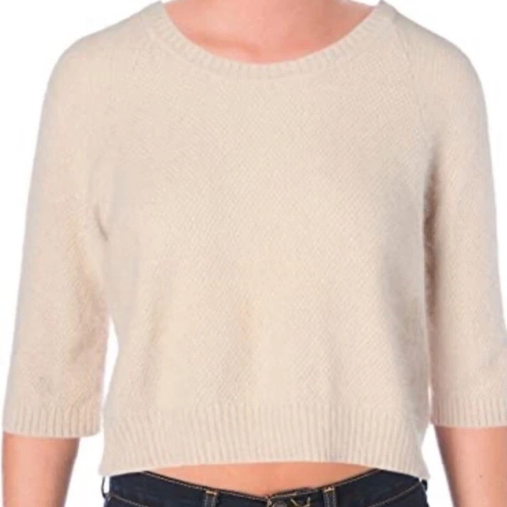 Sam Edelman Women’s Crewneck Crop Sweater